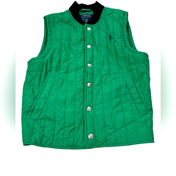 Boy (sz S) Polo Ralph Lauren Convertible Water Repellant Jacket - Cruise Green - Picture 6 of 9